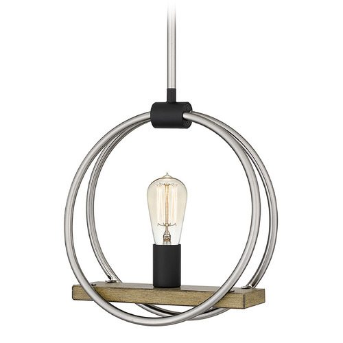 Quoizel Lighting Sterling 12.25-Inch Pendant in Brushed Nickel by Quoizel Lighting STG1512BN