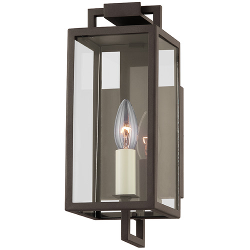 Troy Lighting Beckham Textured Bronze Outdoor Wall Light