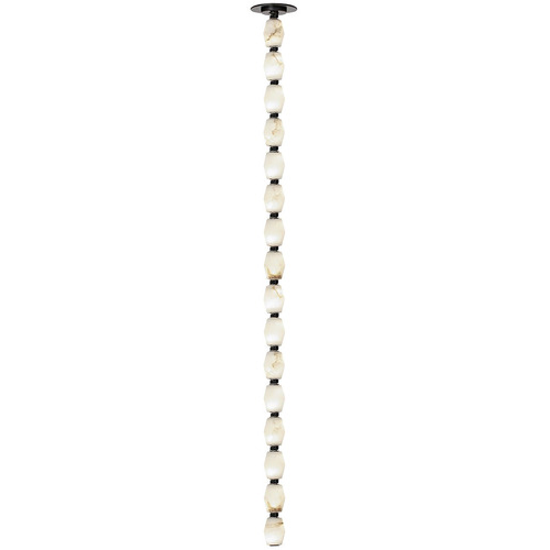 Visual Comfort Modern Collection Collier 48 2700K Alabaster Pendant in Bronze by VC Modern SLPD55227ALBBZS
