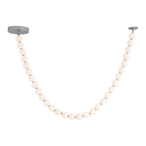 Alora Lighting Akoya Chrome LED Pendant Light with Globe Shade