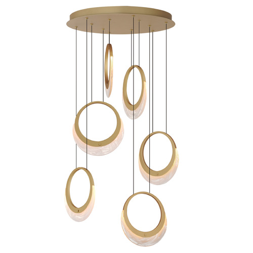 ET2 Lighting Et2 Lyra Gold LED Multi-Light Pendant E23916-112GLD