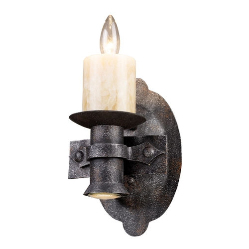 Elk Lighting Sconce Wall Light in Moonlit Rust Finish 14000/1+1