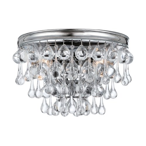 Crystorama Lighting Calypso Crystal Sconce Wall Light in Polished Chrome by Crystorama Lighting 132-CH