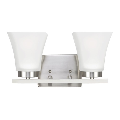 Generation Lighting Bayfield 13.25-Inch Bath Light in Brushed Nickel by Generation Lighting 4411602-962