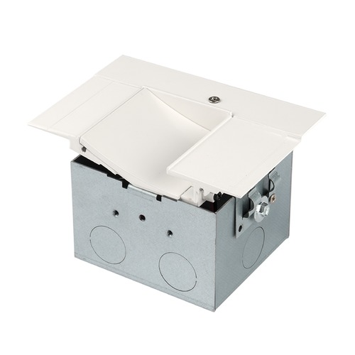 InvisiLED White Recessed Channel Power Box With Angled Reflector by WAC Lighting