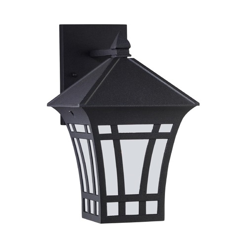 Herrington Black Outdoor Wall Light by Generation Lighting