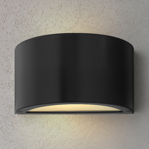 Hinkley Luna Satin Black LED Outdoor Wall Light 3000K by Hinkley Lighting 1662SK