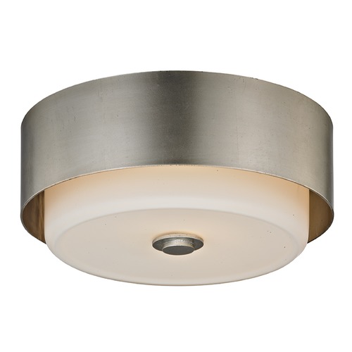 Troy Lighting Allure 13-Inch Silver Leaf Flush Mount Light by Troy Lighting C5662