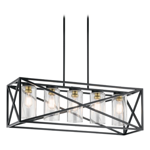 Kichler Lighting Moorgate 36-Inch Linear Chandelier in Black by Kichler Lighting 44081BK