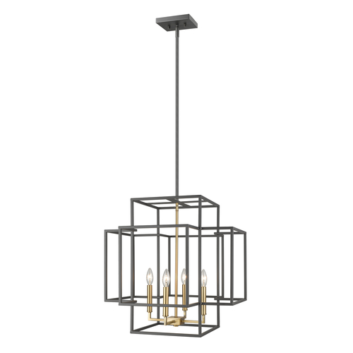 Z-Lite Titania Bronze & Olde Brass Pendant by Z-Lite 454-22BRZ-OBR