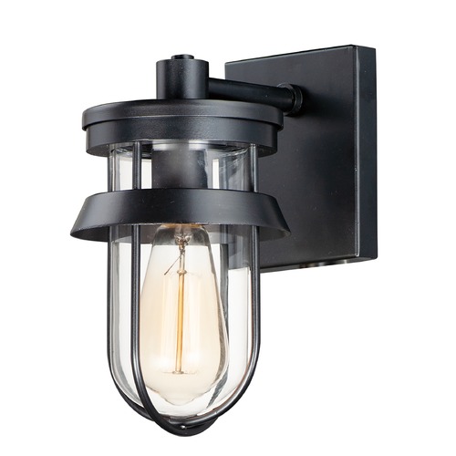 Breakwater Black Outdoor Wall Light by Maxim Lighting