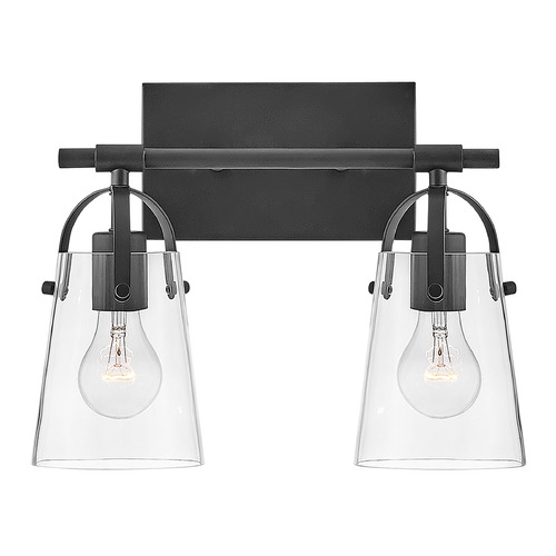 Hinkley Foster 2-Light Vanity Light in Black by Hinkley Lighting 5132BK