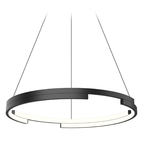 Anello Minor 24-Inch LED Pendant in Black by Kuzco Lighting