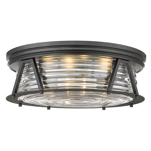 Cape Harbor Matte Black Flush Mount by Z-Lite