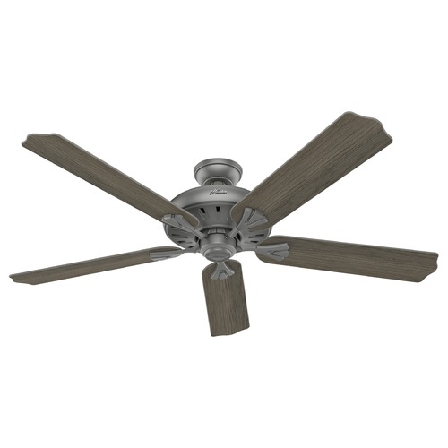 Hunter Fan Company Royal Oak Matte Silver Ceiling Fan by Hunter Fan Company 51119