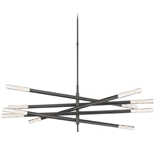 Visual Comfort Signature Collection Kelly Wearstler Rousseau Chandelier in Bronze by Visual Comfort Signature KW5587BZSG