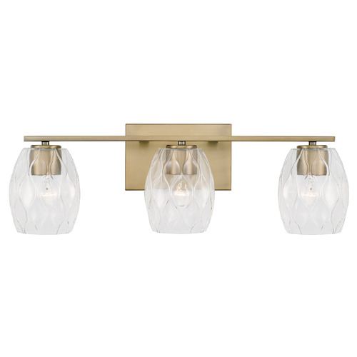 Lucas 24-Inch Vanity Light in Aged Brass by Capital Lighting