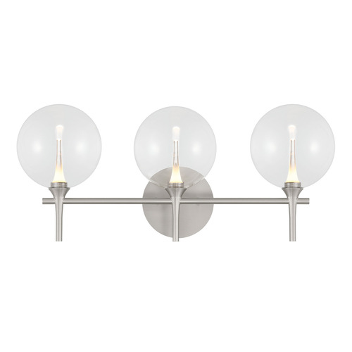Lissa 3-Light LED Vanity Light in Satin Nickel by Eurofase Lighting