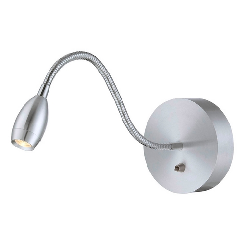 Lite Source Lighting Adjustable Gooseneck LED Wall Lamp Light in Aluminum by Lite Source Lighting LS-16803ALU