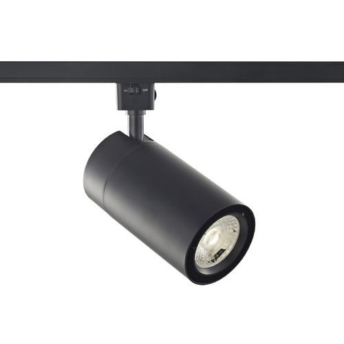 Black 4000K LED Cylinder Track Head for Juno Track Systems by Recesso