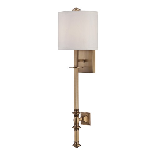 Savoy House Devon 26.50-In High Wall Sconce in Warm Brass by Savoy House 9-7140-1-322