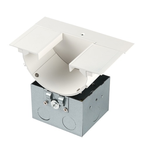 WAC Lighting InvisiLED White Recessed Channel Power Box With Indirect Light by WAC Lighting LED-T-RBOX3-WT