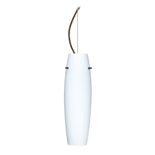 Besa Lighting Suzi Bronze LED Pendant Light with Oblong Shade