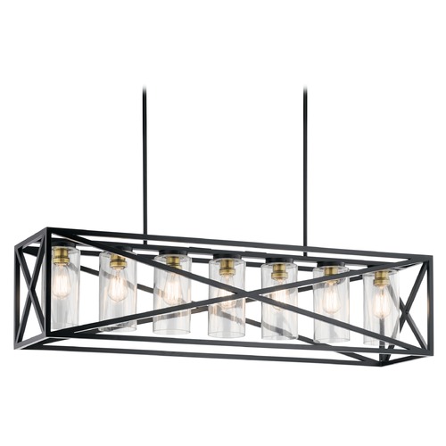 Moorgate 48-Inch Linear Chandelier in Black by Kichler Lighting