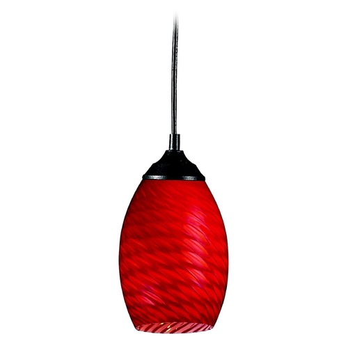 Z-Lite Jazz Sand Black Mini Pendant by Z-Lite 131-RED