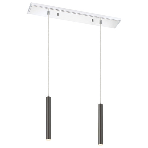 Z-Lite Forest Chrome LED Multi-Light Pendant by Z-Lite 917MP12-PBL-LED-2LCH