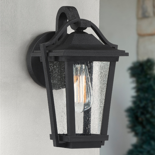 Darius 11.50-Inch Outdoor Wall Mount in Earth Black by Quoizel Lighting
