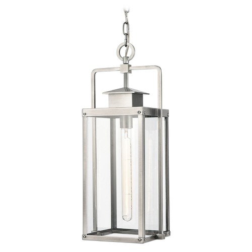 Elk Lighting Elk Lighting Crested Butte Antique Brushed Aluminum Outdoor Hanging Light 89174/1