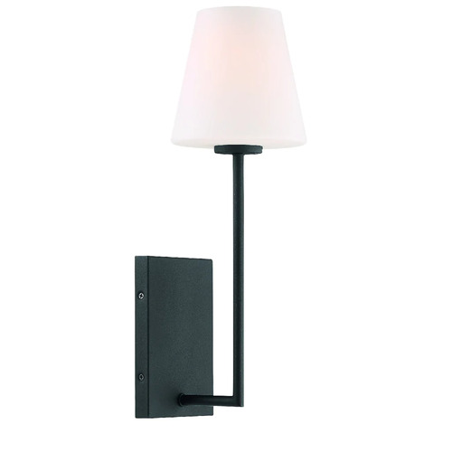 Crystorama Lighting Lena 17.5-Inch Wall Sconce in Black by Crystorama Lighting LEN-250-OP-BF