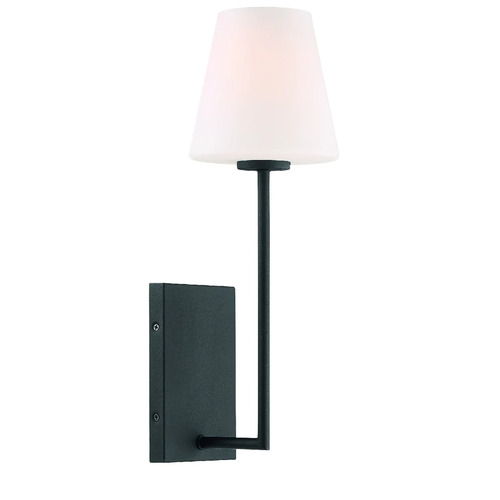 Lena 17.5-Inch Wall Sconce in Black by Crystorama Lighting