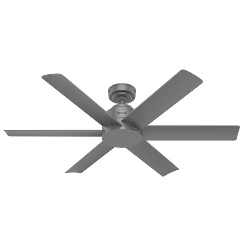 Kennicott 52-Inch Outdoor Fan in Matte Silver by Hunter Fan Company