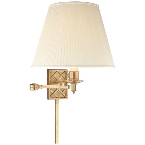 Visual Comfort Signature Collection Alexa Hampton Gene Swing Arm in Natural Brass by Visual Comfort Signature AH2012NBS