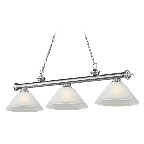 Cordon Brushed Nickel Billiard Light by Z-Lite