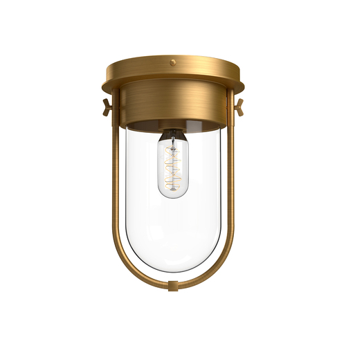 Alora Lighting Cyrus Aged Gold Flushmount Light