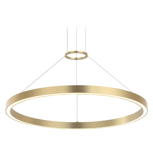Matteo Lighting O'hara Brushed Gold LED Pendant Light