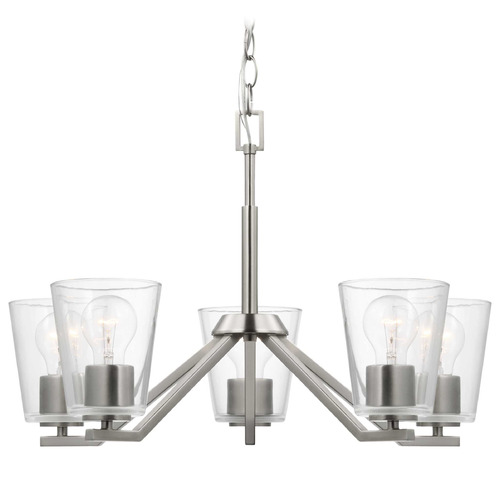 Progress Lighting Progress Lighting Vertex Brushed Nickel Chandelier P400341-009