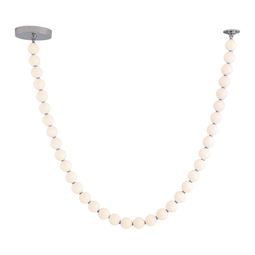 Alora Lighting Akoya Chrome LED Pendant Light with Globe Shade