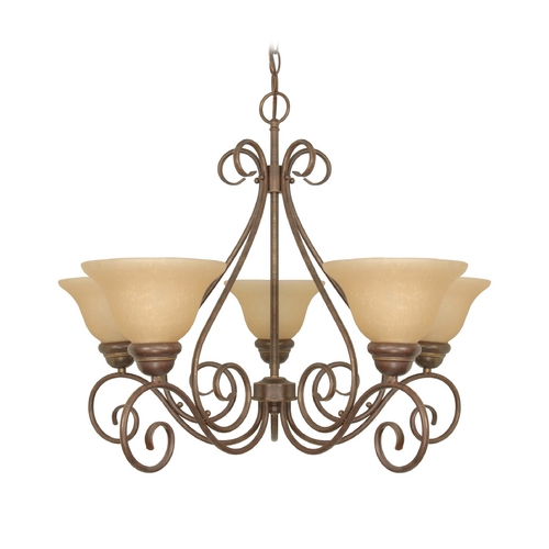 Chandelier in Sonoma Bronze by Nuvo Lighting