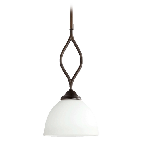 Brooks Oiled Bronze Mini Pendant by Quorum Lighting