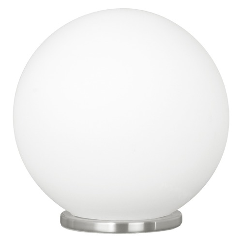 Eglo Lighting Eglo Rondo Silver Table Lamp with Globe Shade 85264A