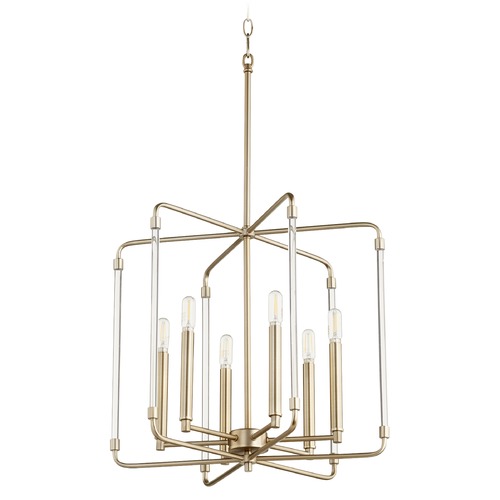 Quorum Lighting Quorum Lighting Optic Aged Brass Pendant Light 6114-6-80