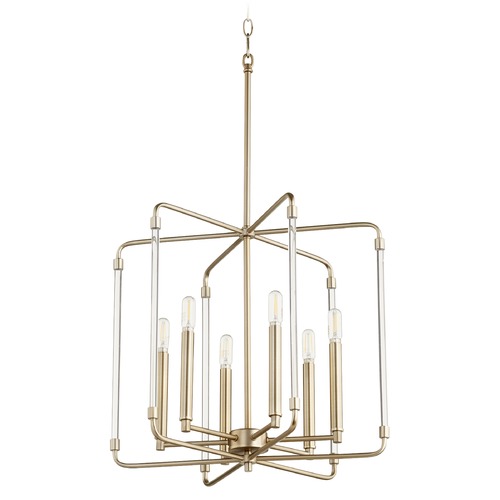 Quorum Lighting Optic Aged Brass Pendant by Quorum Lighting 6114-6-80