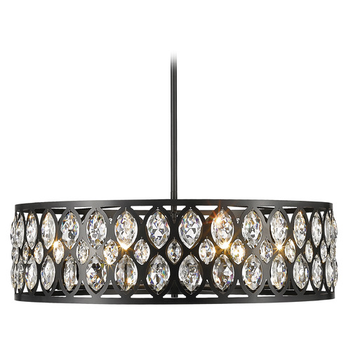 Dealey Matte Black Pendant by Z-Lite