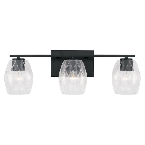 Lucas 24-Inch Vanity Light in Matte Black by Capital Lighting