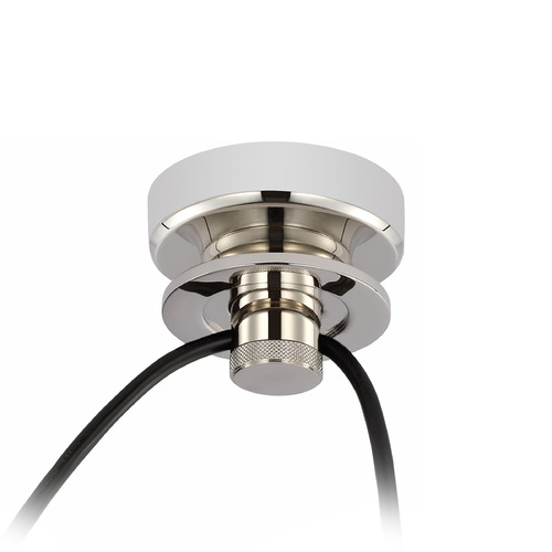 Visual Comfort Signature Collection Thomas OBrien Junio Cord Mount in Nickel by Visual Comfort Signature PTOB5645PN