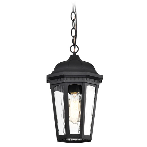 East River Matte Black Outdoor Hanging Light by Nuvo Lighting